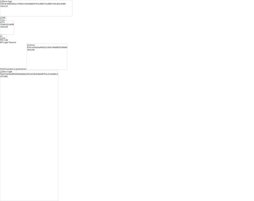 NK Celje - KP Legia Varșovia Predicțiile și Sfaturile de pariu 