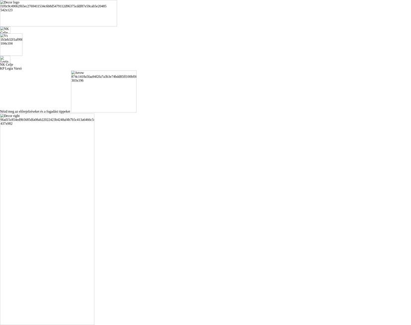 NK Celje - KP Legia Varsó előrejelzések és fogadási tippek