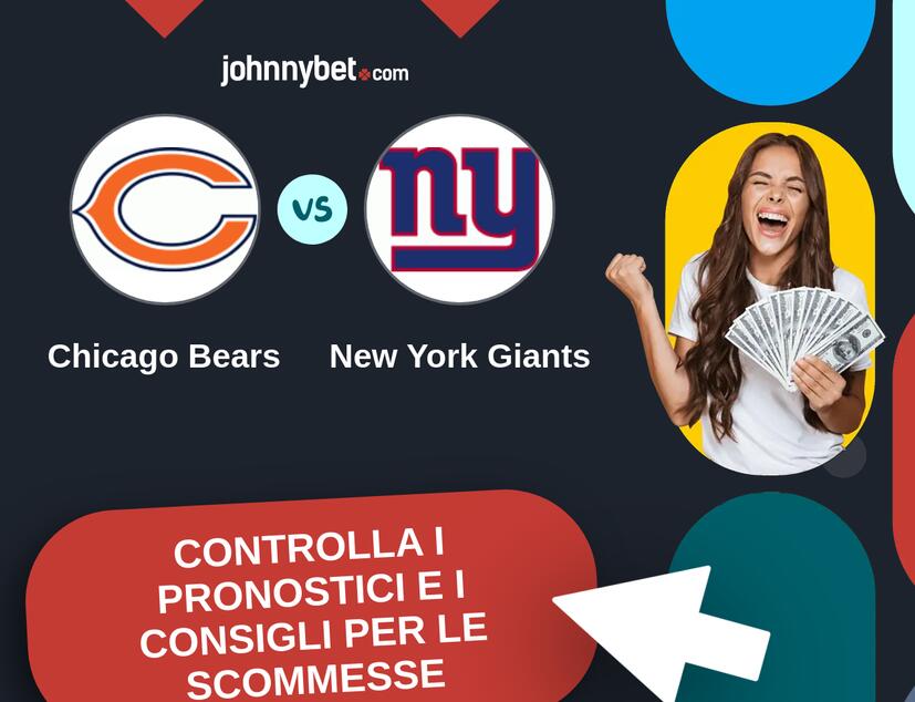 Chicago Bears - New York Giants Pronostici e Consigli Scommesse