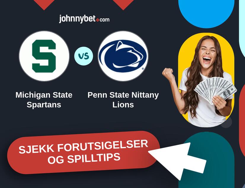 Michigan State Spartans - Penn State Nittany Lions Prediksjoner og Spilltips