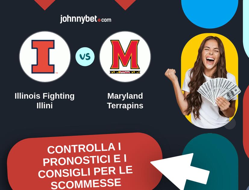 Illinois Fighting Illini - Maryland Terrapins Pronostici e Consigli Scommesse