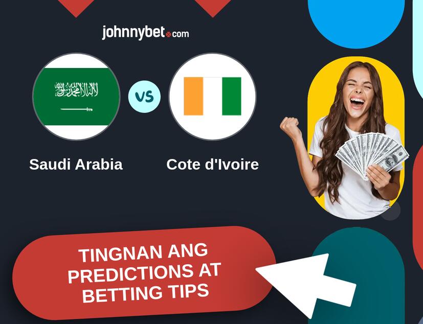 Saudi Arabia - Cote d'Ivoire Predictions at Betting Tips