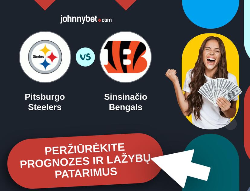 Pitsburgo Steelers - Sinsinačio Bengals Prognozės ir Statymų Patarimai