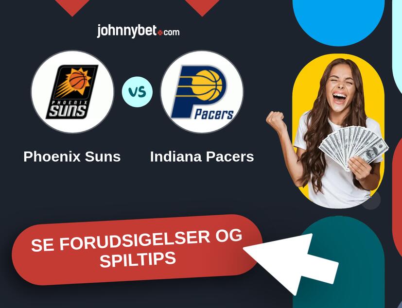 Phoenix Suns - Indiana Pacers Forudsigelser og Spiltips