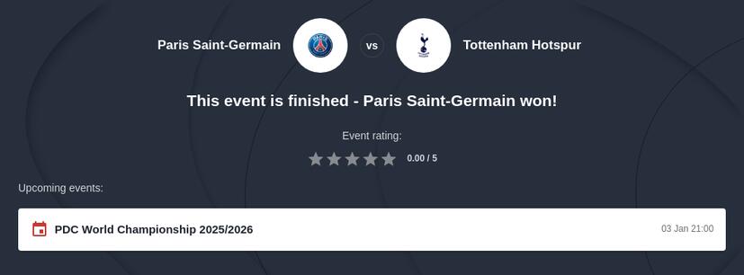 PSG vs Tottenham Prediction