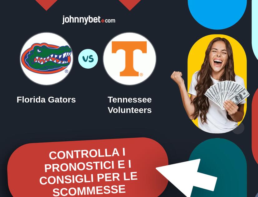 Florida Gators - Tennessee Volunteers Pronostici e Consigli Scommesse