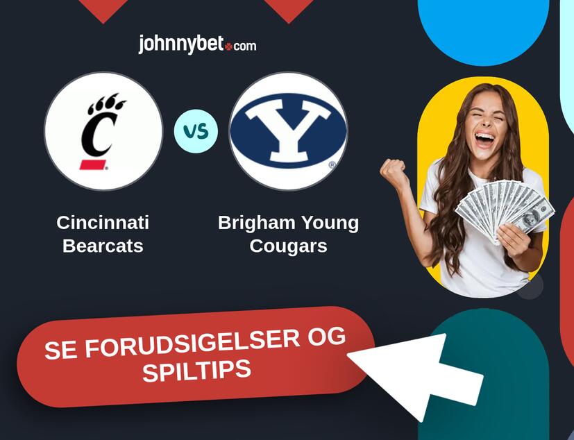 Cincinnati Bearcats - Brigham Young Cougars Forudsigelser og Spiltips