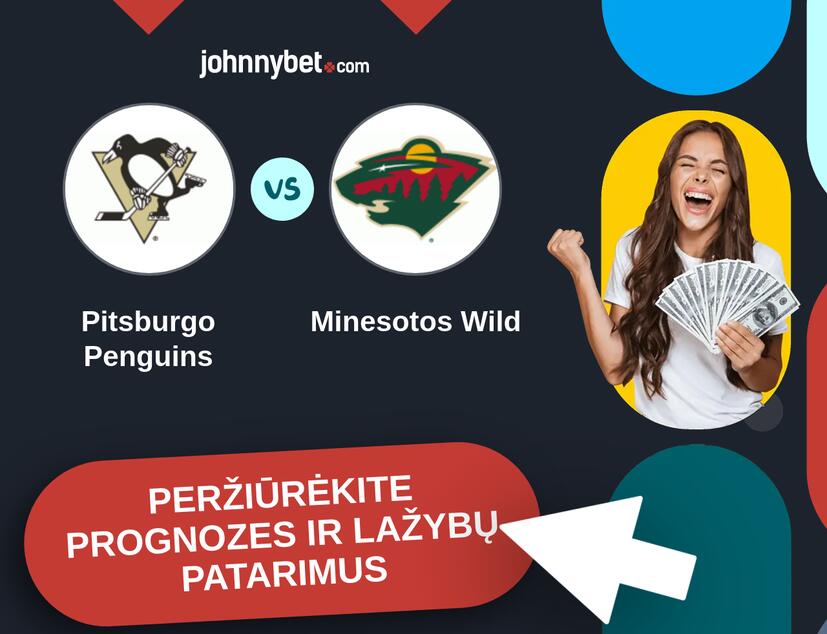 Pitsburgo Penguins - Minesotos Wild Prognozės ir Statymų Patarimai