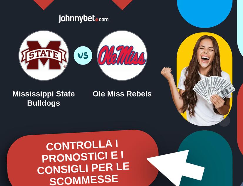 Mississippi State Bulldogs - Ole Miss Rebels Pronostici e Consigli Scommesse