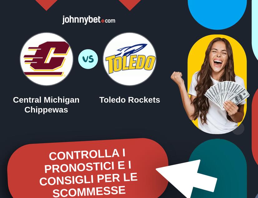 Central Michigan Chippewas - Toledo Rockets Pronostici e Consigli Scommesse