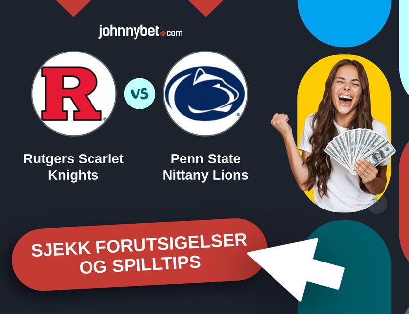 Rutgers Scarlet Knights - Penn State Nittany Lions Prediksjoner og Spilltips
