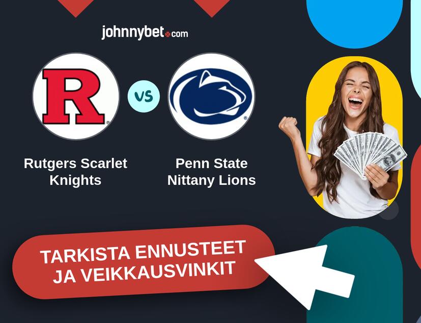 Rutgers Scarlet Knights - Penn State Nittany Lions Ennusteet ja Vetovihjeet