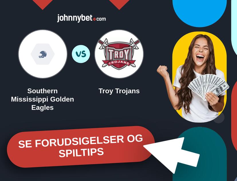 Southern Mississippi Golden Eagles - Troy Trojans Forudsigelser og Spiltips