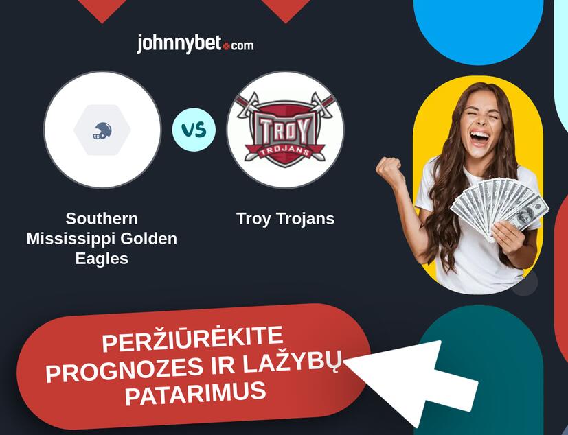 Southern Mississippi Golden Eagles - Troy Trojans Prognozės ir Statymų Patarimai
