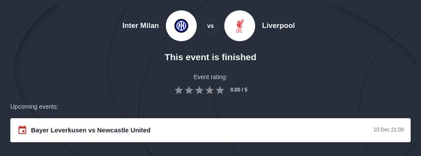 Inter vs Liverpool Predictions