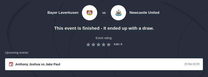 Leverkusen vs Newcastle Predictions