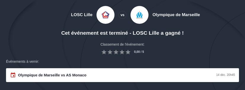 Pronostic LOSC vs OM