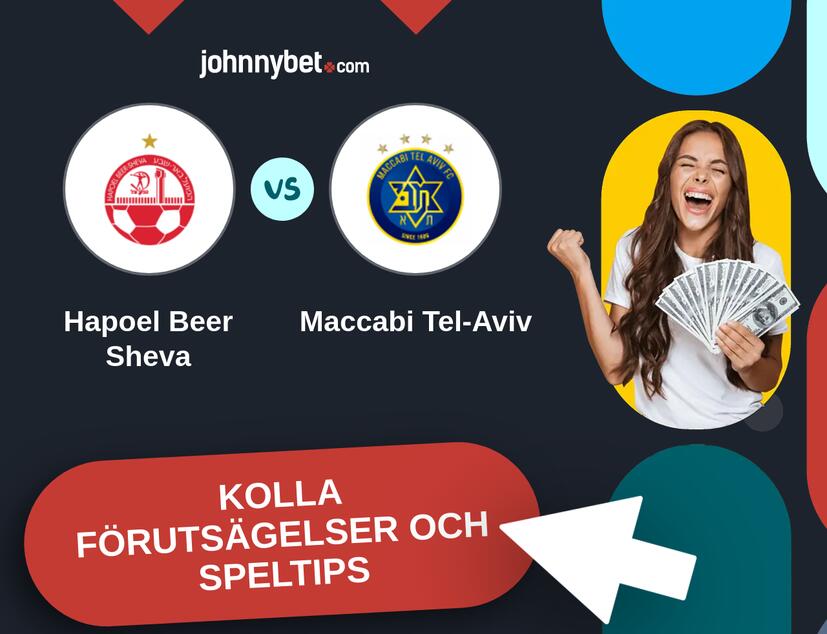 Hapoel Beer Sheva - Maccabi Tel-Aviv Förutsägelser och Speltips