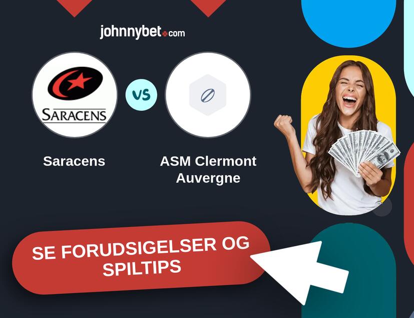 Saracens - ASM Clermont Auvergne Forudsigelser og Spiltips