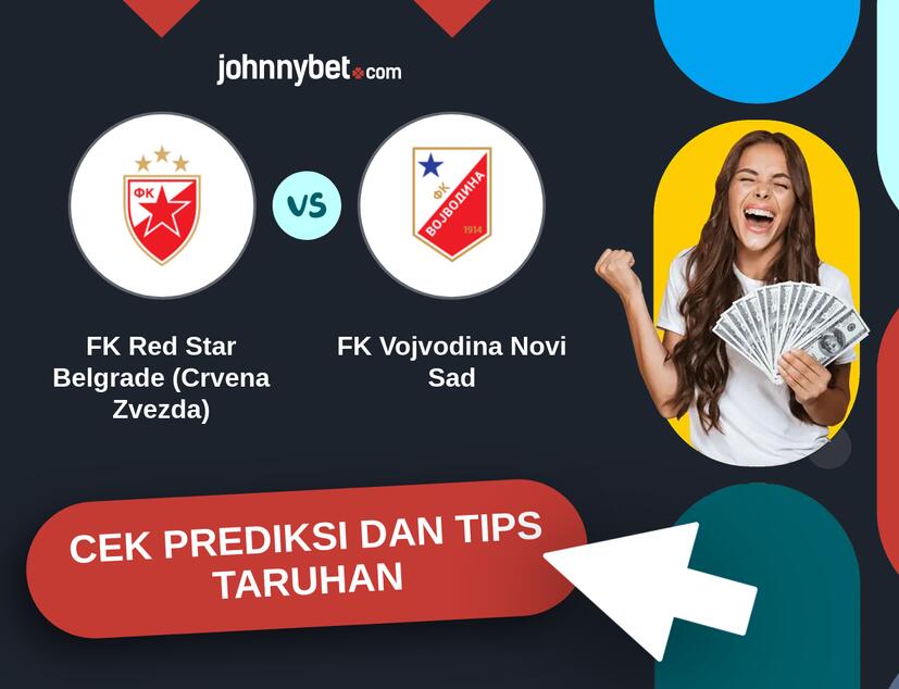 FK Red Star Belgrade (Crvena Zvezda) - FK Vojvodina Novi Sad Prediksi dan Tips Taruhan