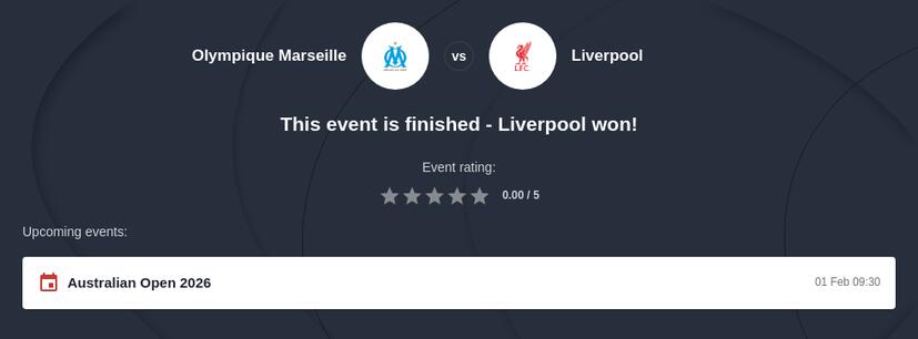 Marseille vs Liverpool Prediction