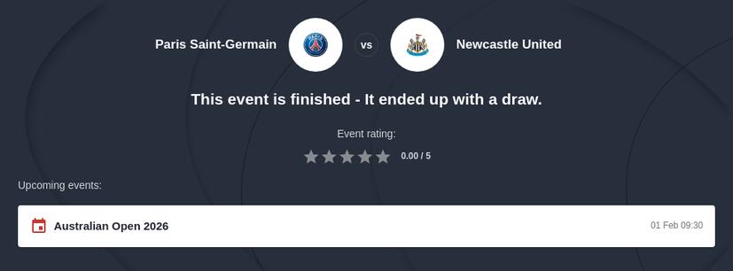 PSG vs Newcastle Prediction