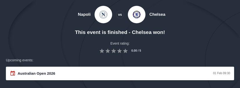 Napoli vs Chelsea Prediction
