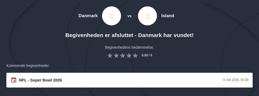 Odds på EM i håndbold 2026
