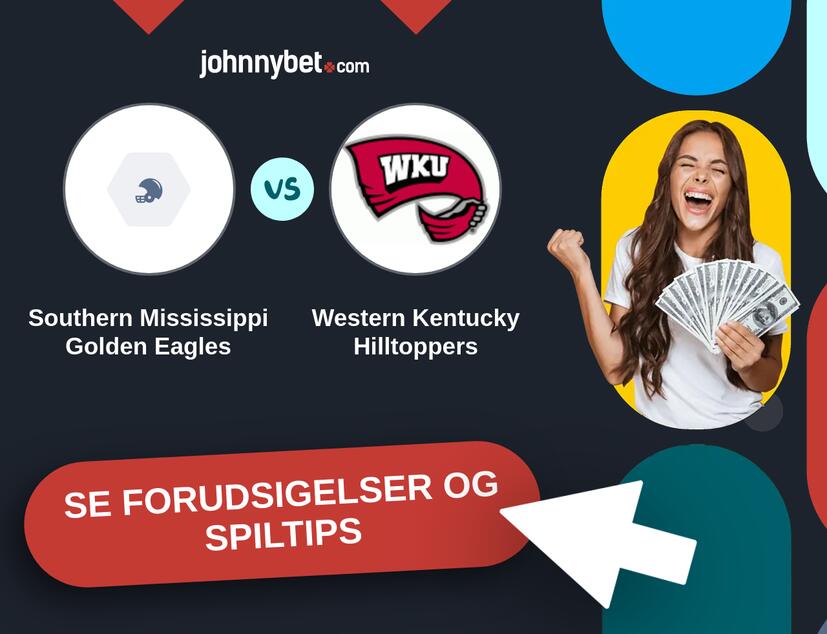 Southern Mississippi Golden Eagles - Western Kentucky Hilltoppers Forudsigelser og Spiltips