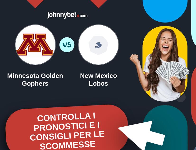 Minnesota Golden Gophers - New Mexico Lobos Pronostici e Consigli Scommesse
