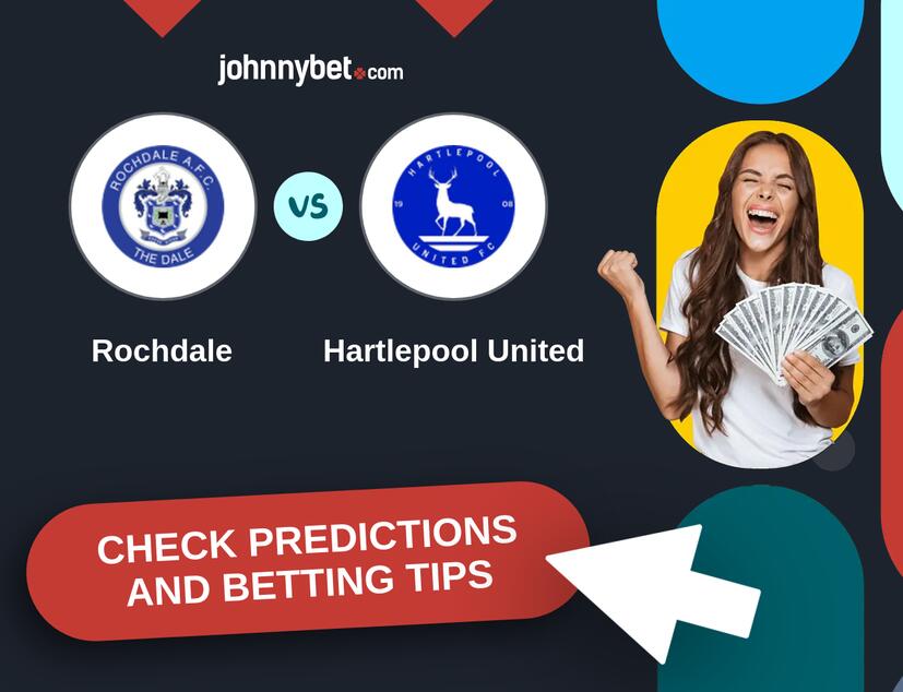 Rochdale - Hartlepool United Predictions and Betting Tips