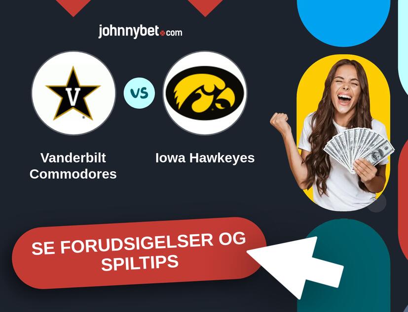 Vanderbilt Commodores - Iowa Hawkeyes Forudsigelser og Spiltips
