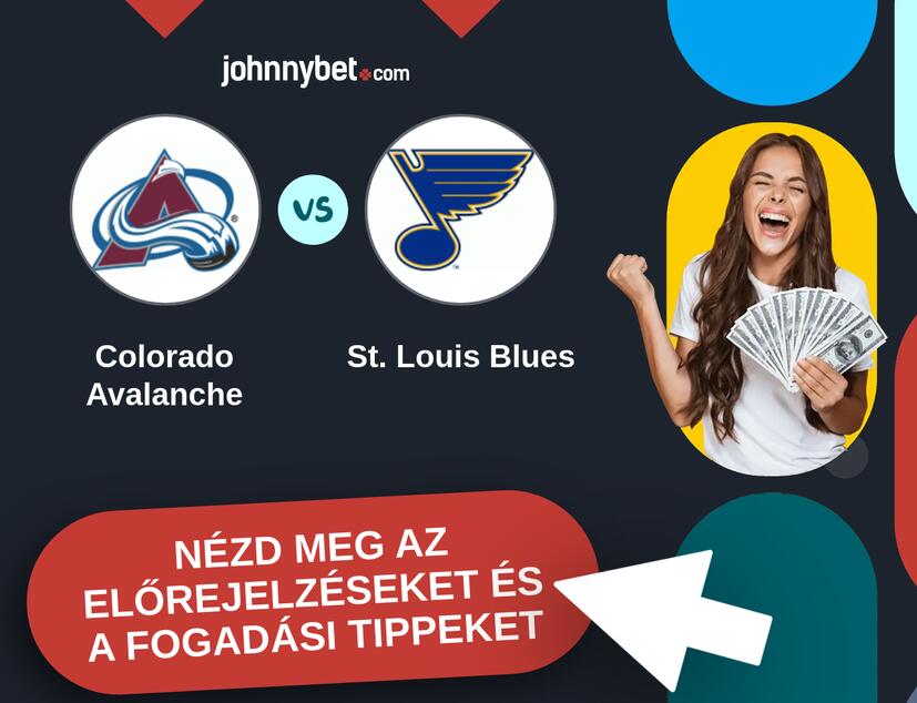 Colorado Avalanche - St. Louis Blues előrejelzések és fogadási tippek