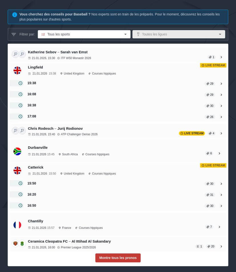 Parier sur le Baseball