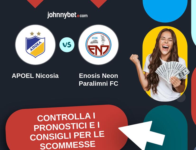APOEL Nicosia - Enosis Neon Paralimni FC Pronostici e Consigli Scommesse