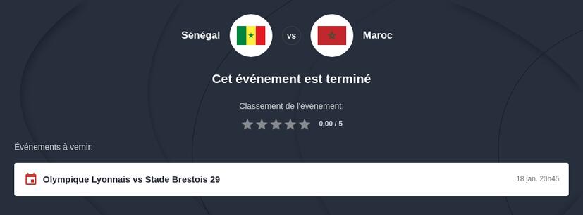 Pronostic Sénégal vs Maroc