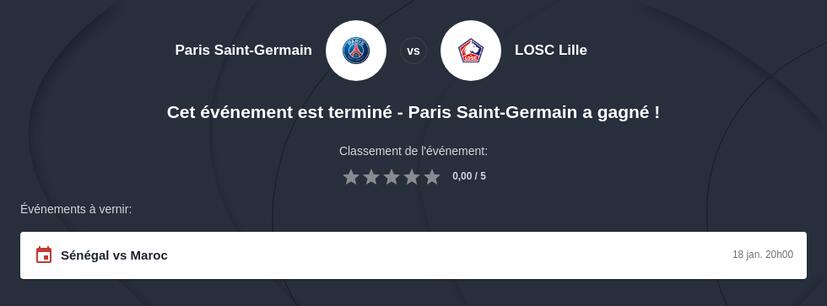Pronostic PSG vs LOSC Lille