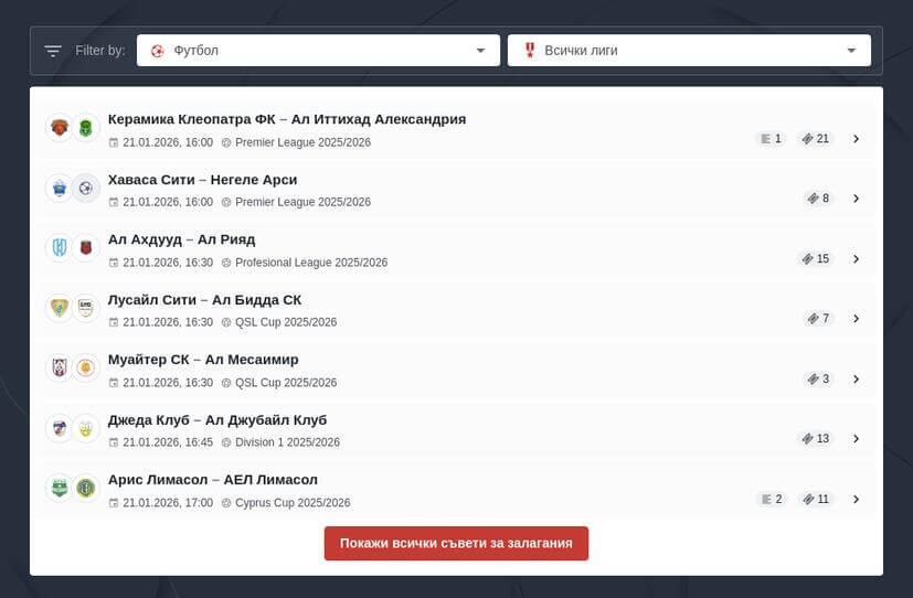 Залози за Купата на България 2025/2026