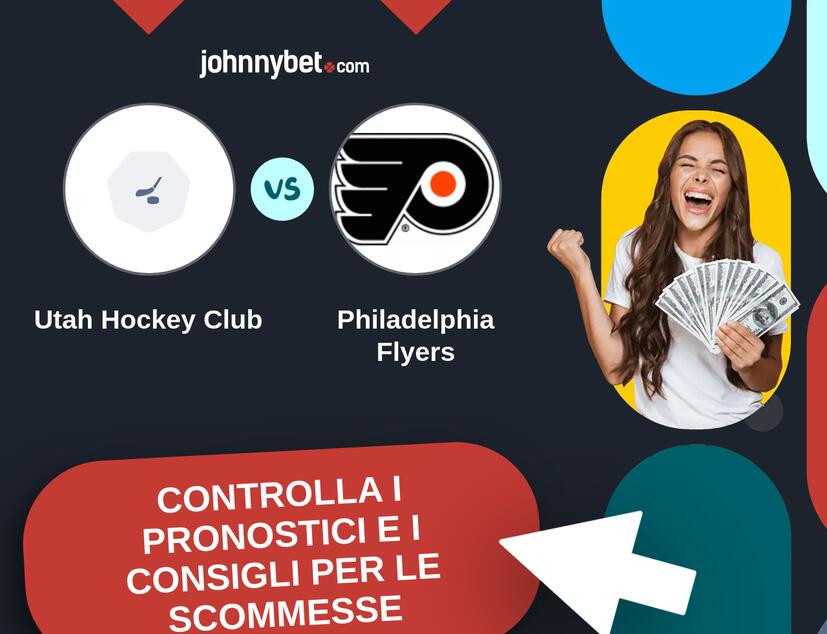 Utah Hockey Club - Philadelphia Flyers Pronostici e Consigli Scommesse