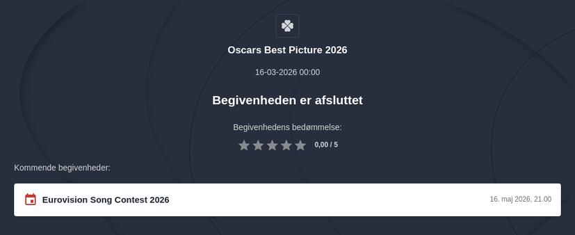 Oscar 2026 Odds og forudsigelser