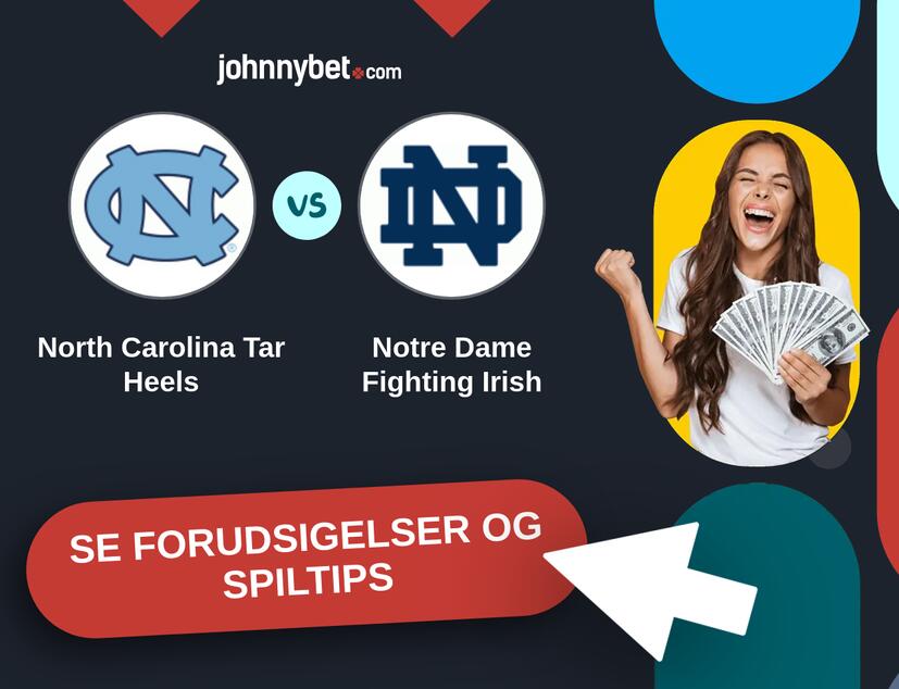 North Carolina Tar Heels - Notre Dame Fighting Irish Forudsigelser og Spiltips
