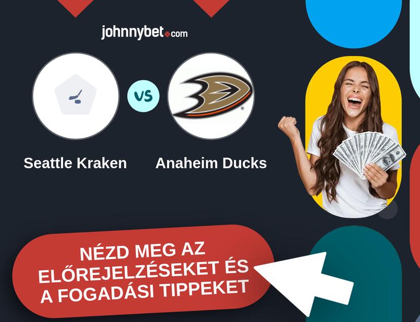 Seattle Kraken - Anaheim Ducks előrejelzések és fogadási tippek