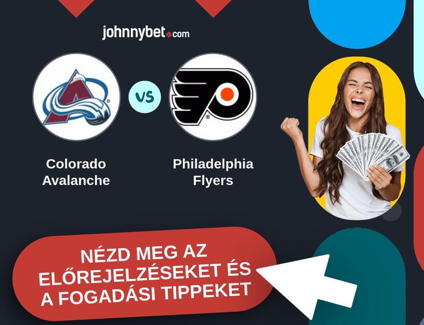 Colorado Avalanche - Philadelphia Flyers előrejelzések és fogadási tippek