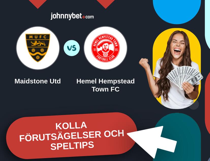 Maidstone Utd - Hemel Hempstead Town FC Förutsägelser och Speltips