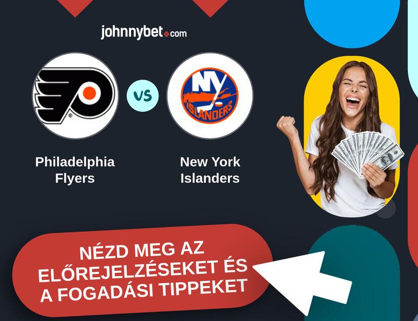 Philadelphia Flyers - New York Islanders előrejelzések és fogadási tippek