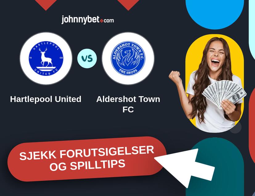 Hartlepool United - Aldershot Town FC Prediksjoner og Spilltips