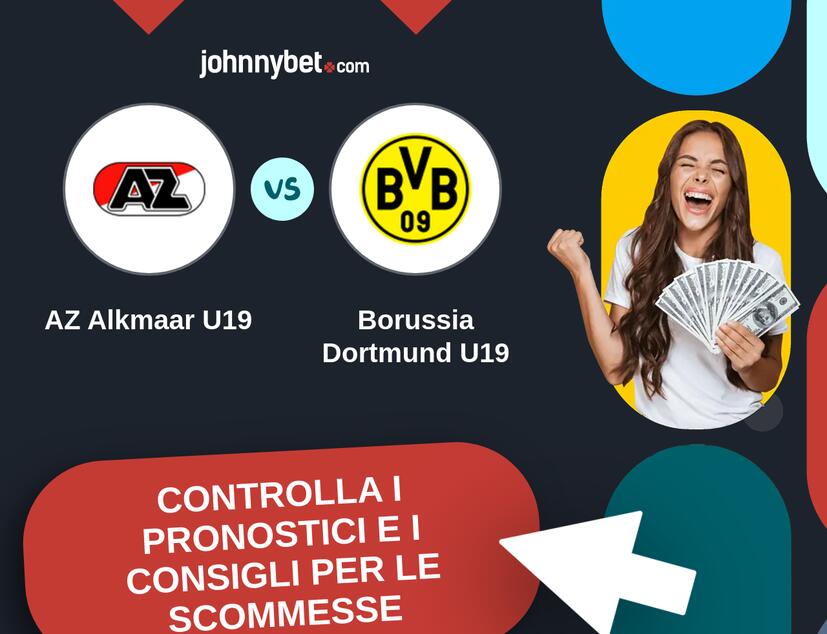 AZ Alkmaar U19 - Borussia Dortmund U19 Pronostici e Consigli Scommesse