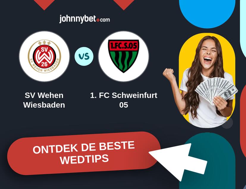 SV Wehen Wiesbaden - 1. FC Schweinfurt 05 Analyses en Wedtips