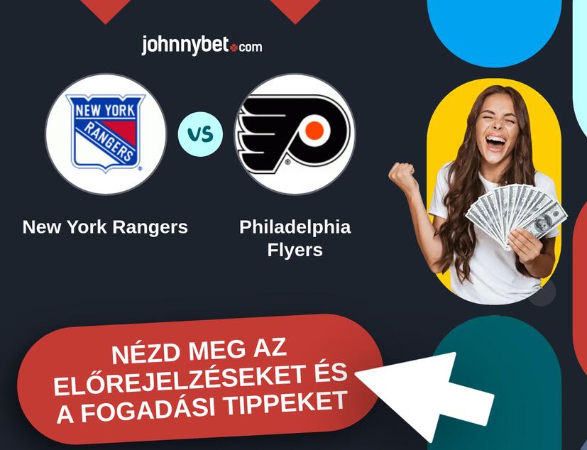 New York Rangers - Philadelphia Flyers előrejelzések és fogadási tippek