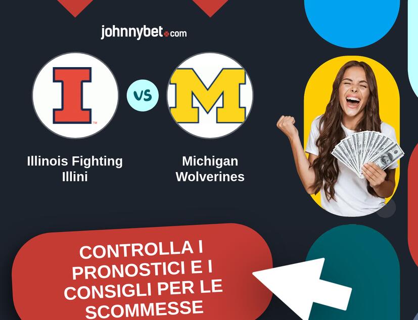Illinois Fighting Illini - Michigan Wolverines Pronostici e Consigli Scommesse